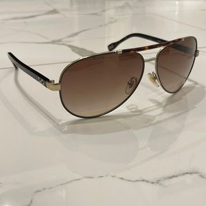 D&G Dolce & Gabanna 6078 Gold/brown & tortoise aviator sunglasses